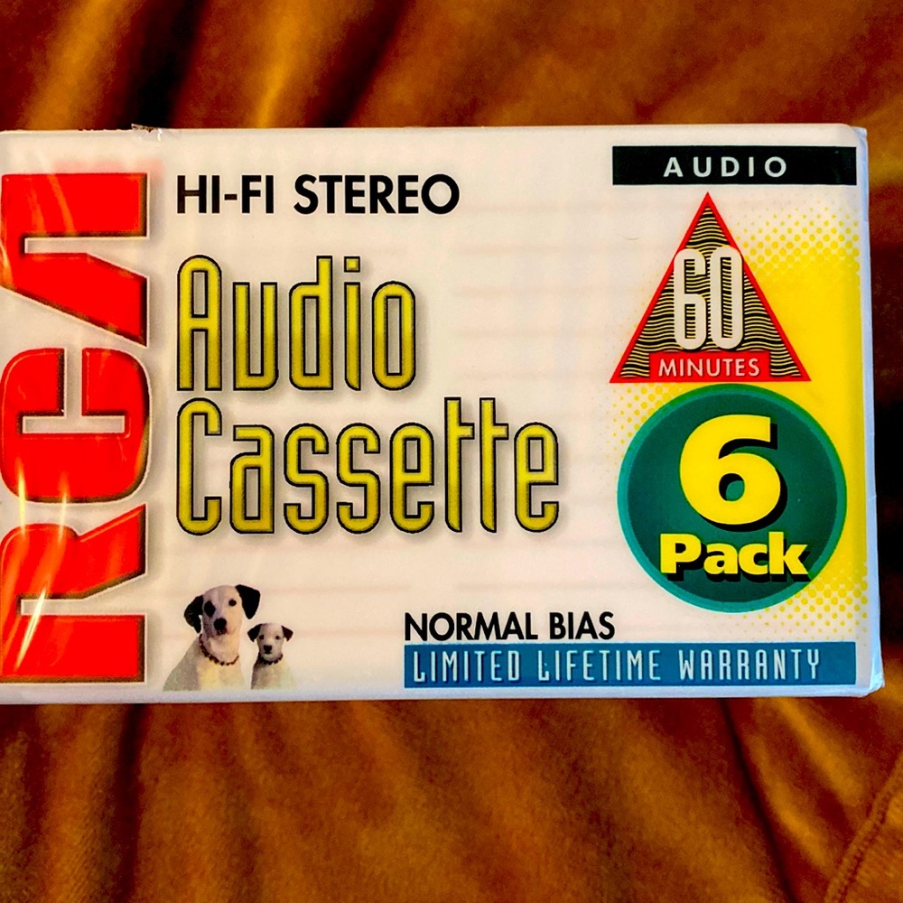 6-pack of RCA HI-FI STEREO Audio Cassettes